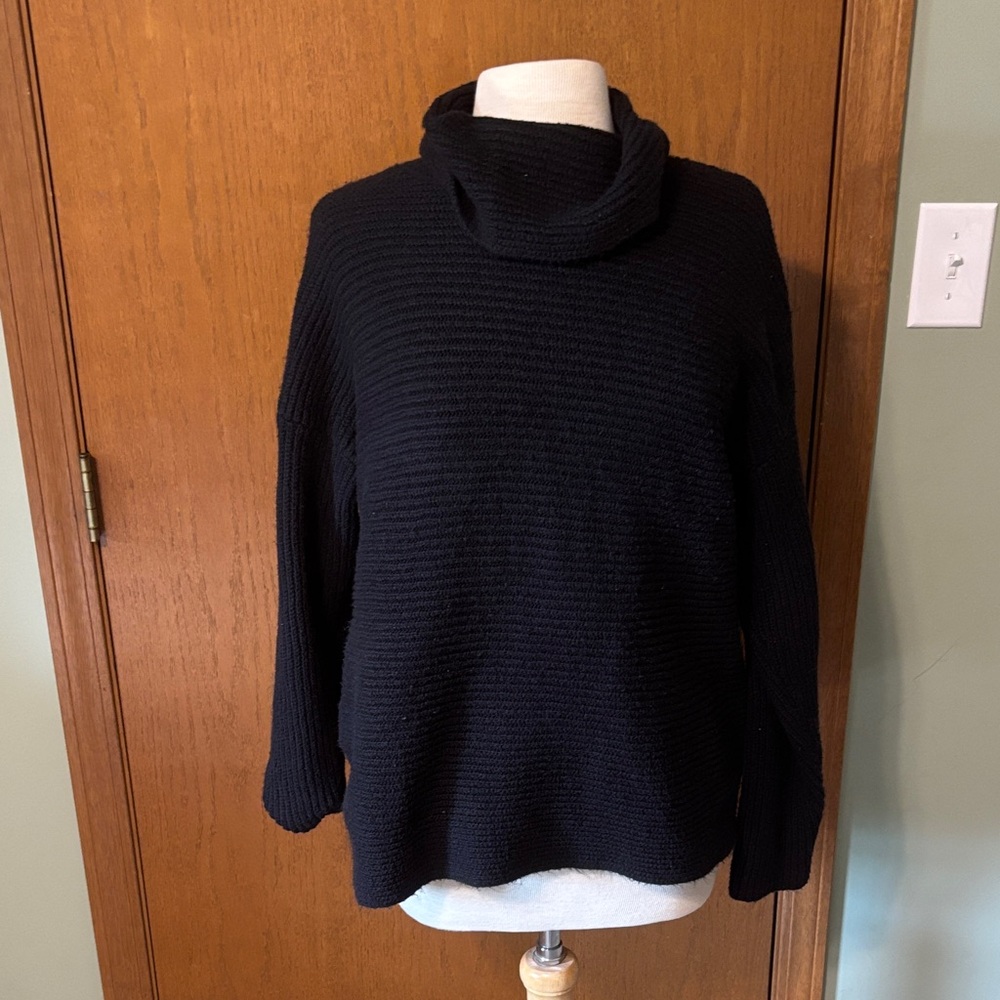 J. Crew black Cowl Neck Sweater